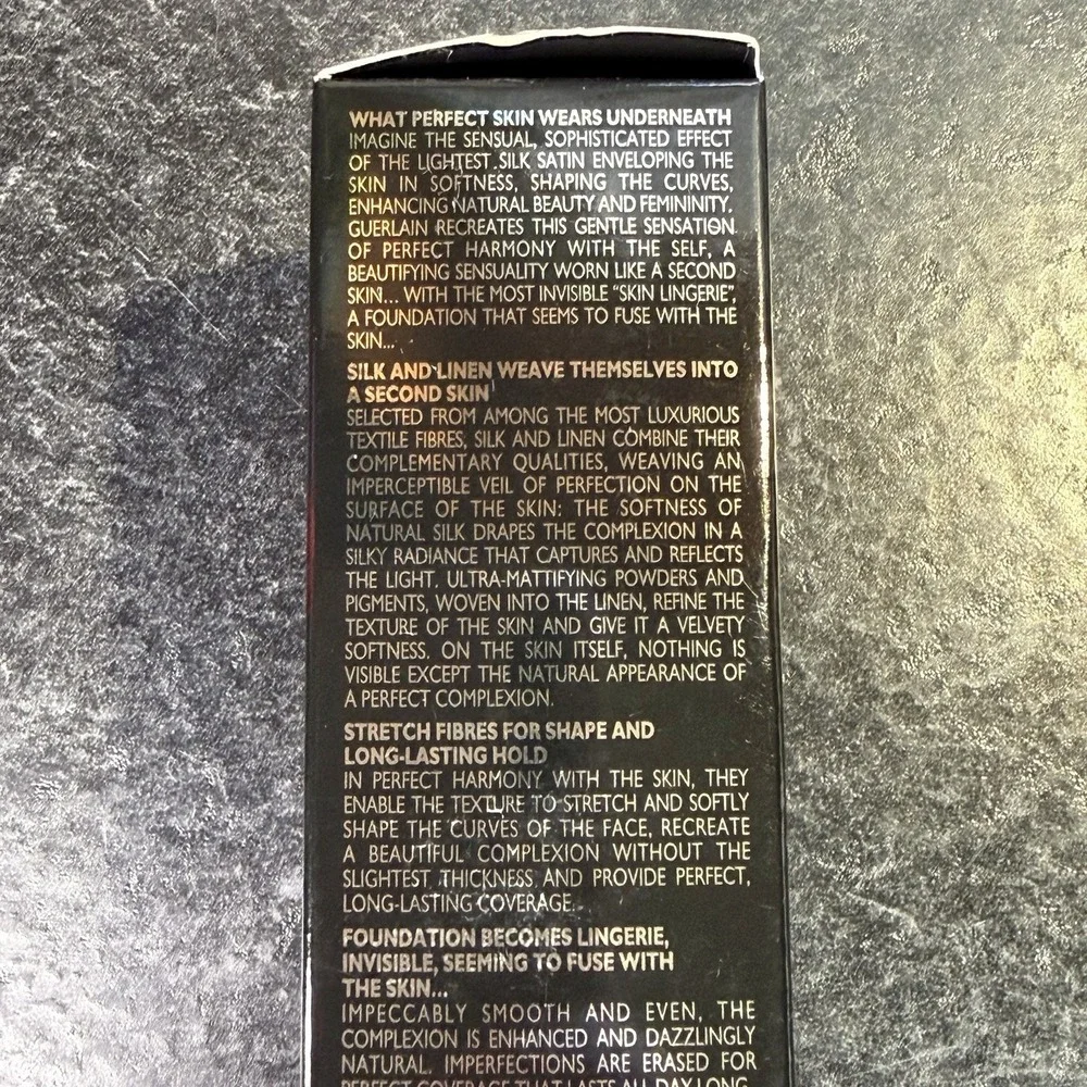 NEW Guerlain Lingerie De‎ Peau Invisible Skin Fusion Foundation 12 Rose Clair